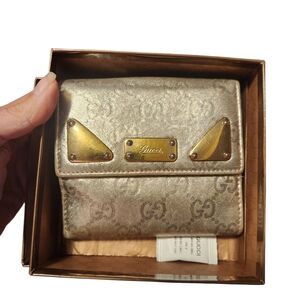 Gucci Gold Compact Wallet